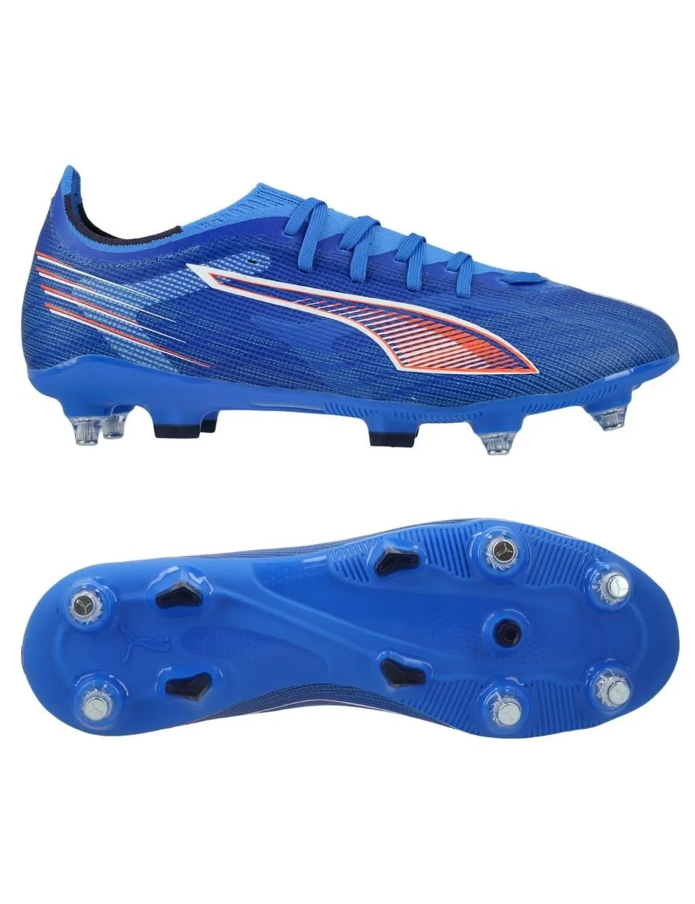 CRAMPONS PUMA ULTRA 6 MATCH MxSG BLEU