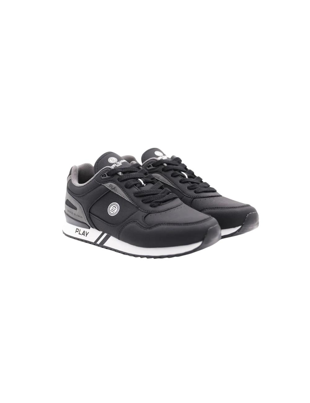 CHAUSSURE SNEAKERS SERGE BLANCO CHAMONIX FULL PU NOIR