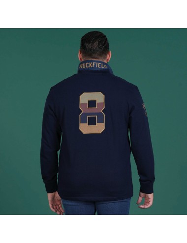 POLO MARINE MANCHES LONGUES RUCKFIELD SELECTED RUGBY