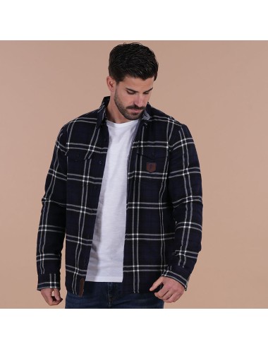 SURCHEMISE À CARREAUX RUCKFIELD SELECTED RUGBY BLEU MARINE