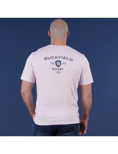 T-SHIRT ROSE MANCHES COURTES RUCKFIELD LE CLUB