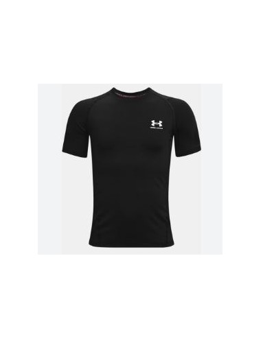 TEE-SHIRT BASELAYER UA ENFANT NOIR
