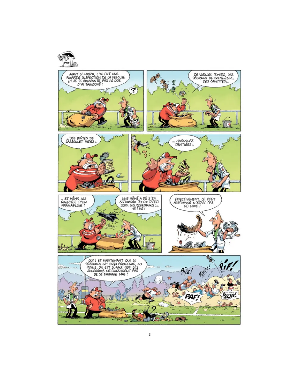 BD Les Rugbymen "On n'est pas venus pour être là !" Tome 3