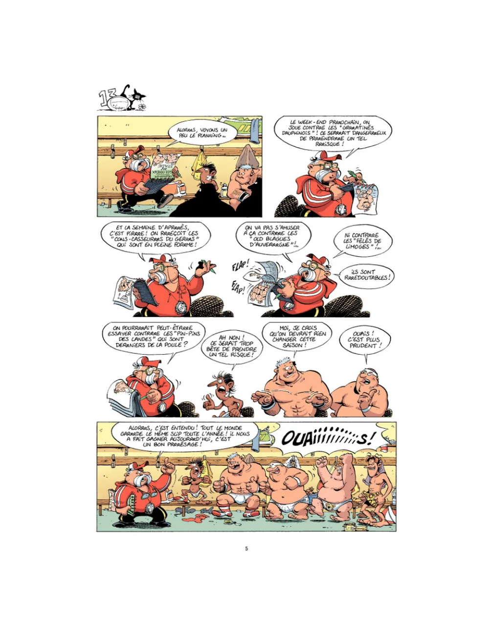 BD Les Rugbymen "On n'est pas venus pour être là !" Tome 3