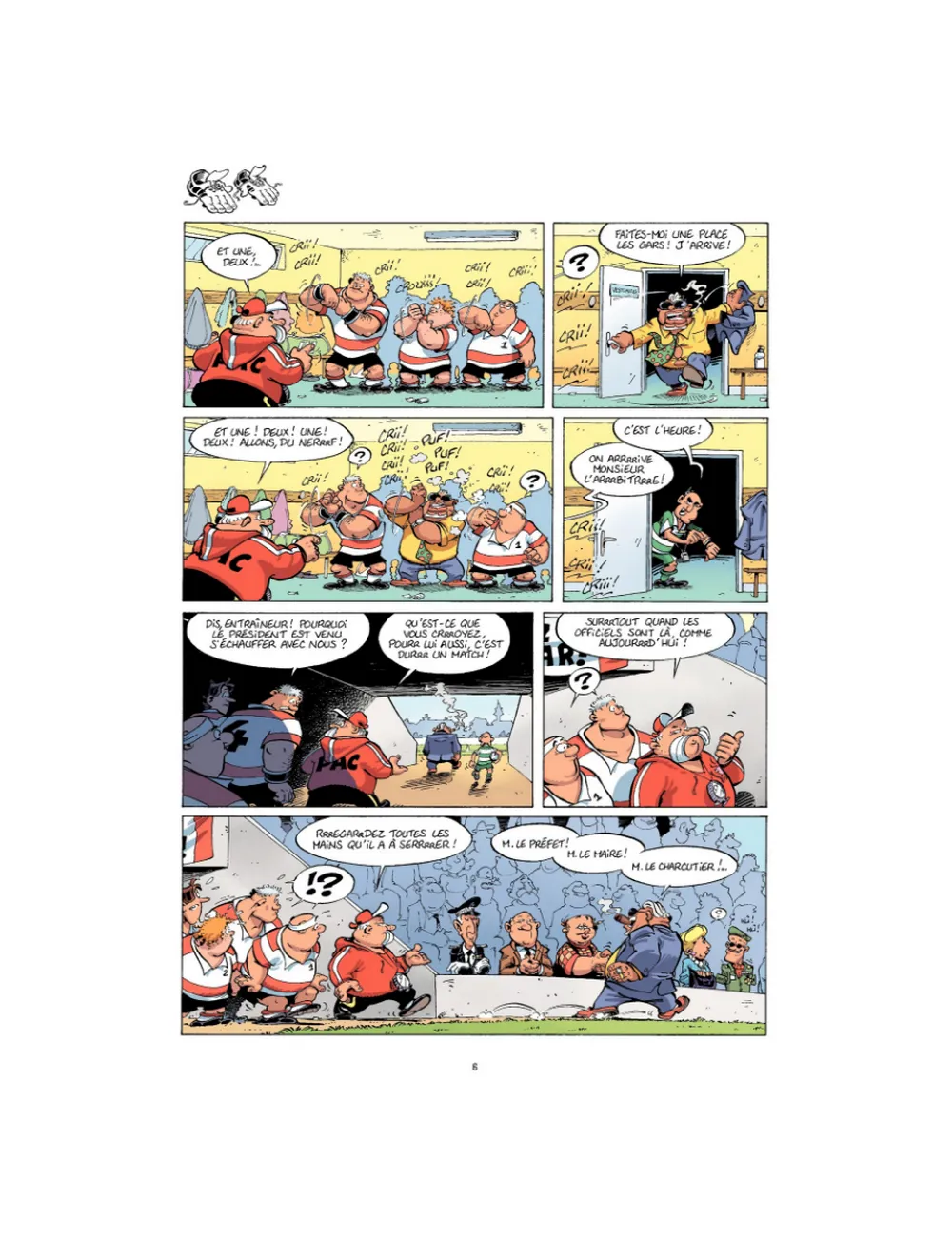 BD Les Rugbymen "On n'est pas venus pour être là !" Tome 3