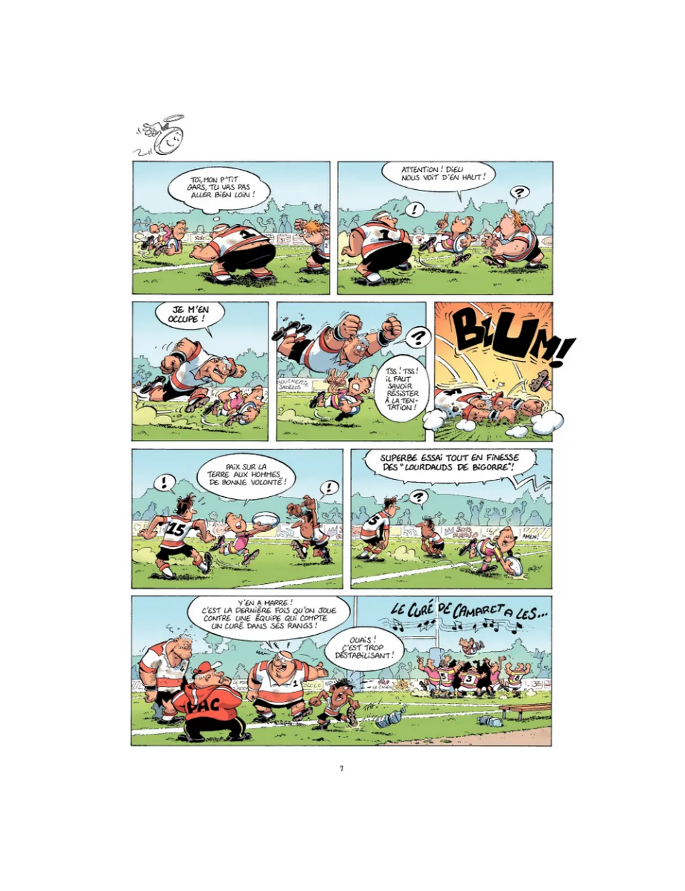 BD Les Rugbymen "On n'est pas venus pour être là !" Tome 3