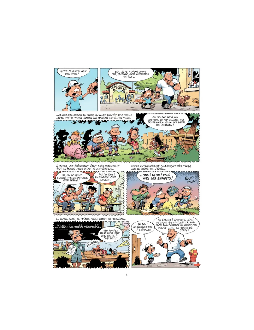 BD Les Rugbymen "Dimanche prochain, on jouera samedi" Tome 4