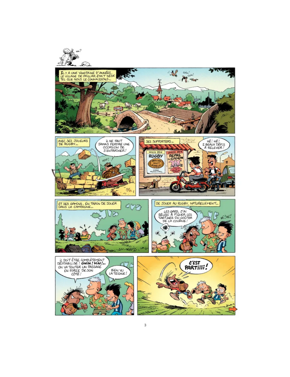BD Les Rugbymen "On commence à fond, puis on accélère" Tome 6