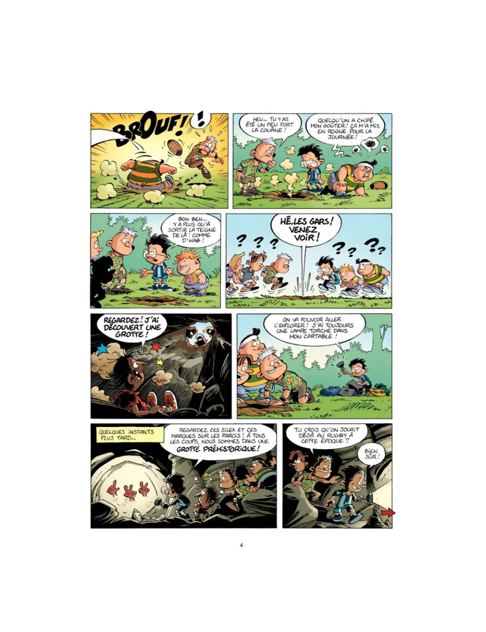 BD Les Rugbymen "On commence à fond, puis on accélère" Tome 6