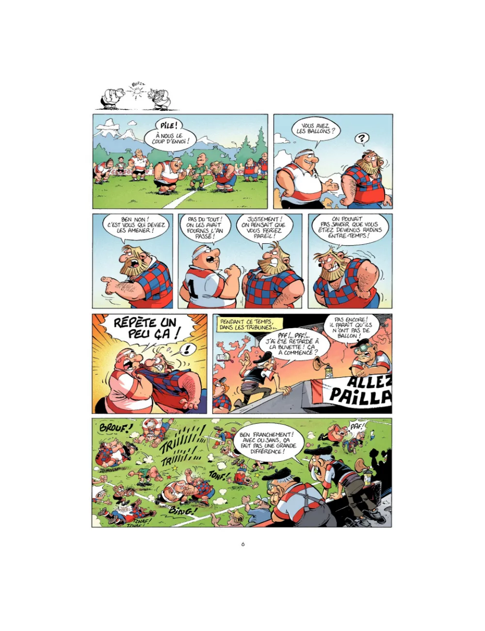 BD Les Rugbymen "On commence à fond, puis on accélère" Tome 6