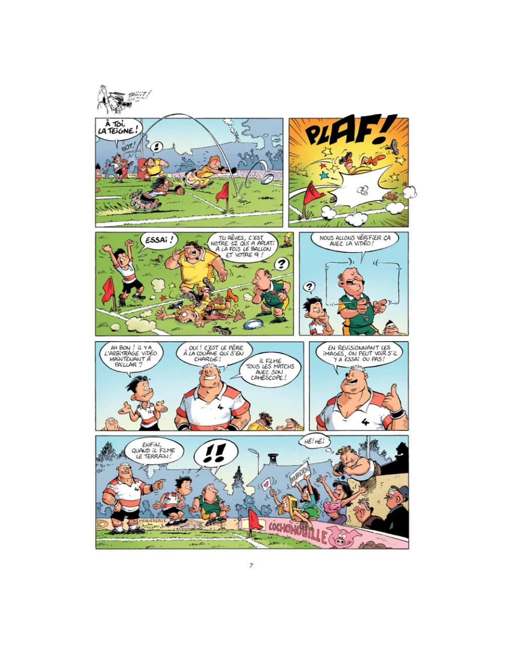 BD Les Rugbymen "On commence à fond, puis on accélère" Tome 6