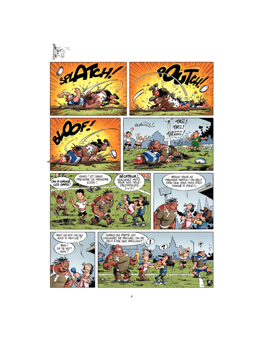 BD Les Rugbymen "Le résultat on s'en fout ! Il faut gagner !" Tome 7