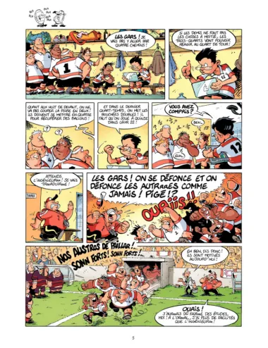 BD Les Rugbymen "Le résultat on s'en fout ! Il faut gagner !" Tome 7