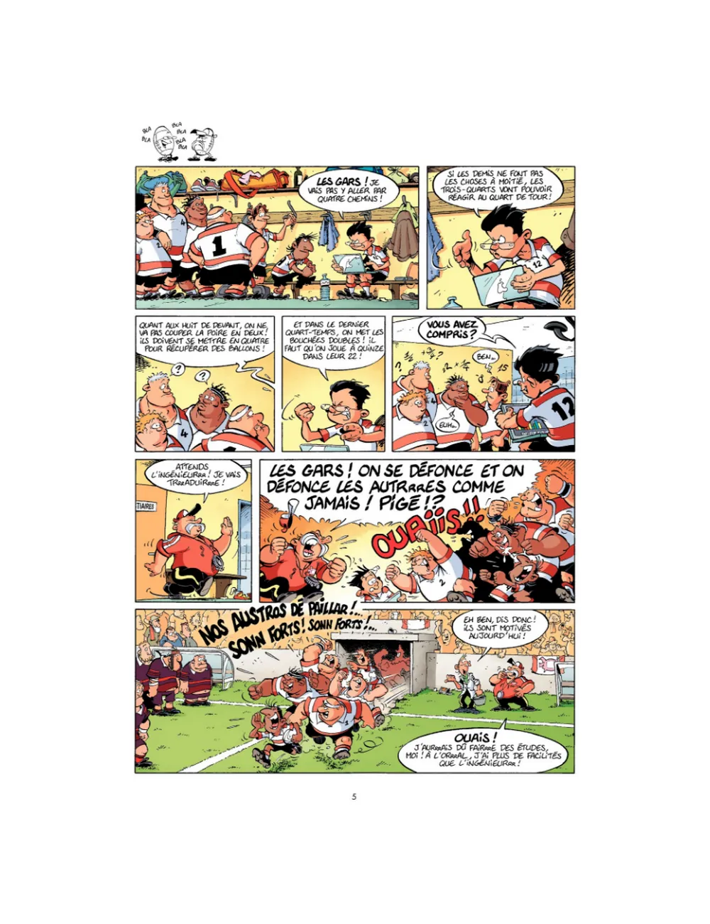 BD Les Rugbymen "Le résultat on s'en fout ! Il faut gagner !" Tome 7