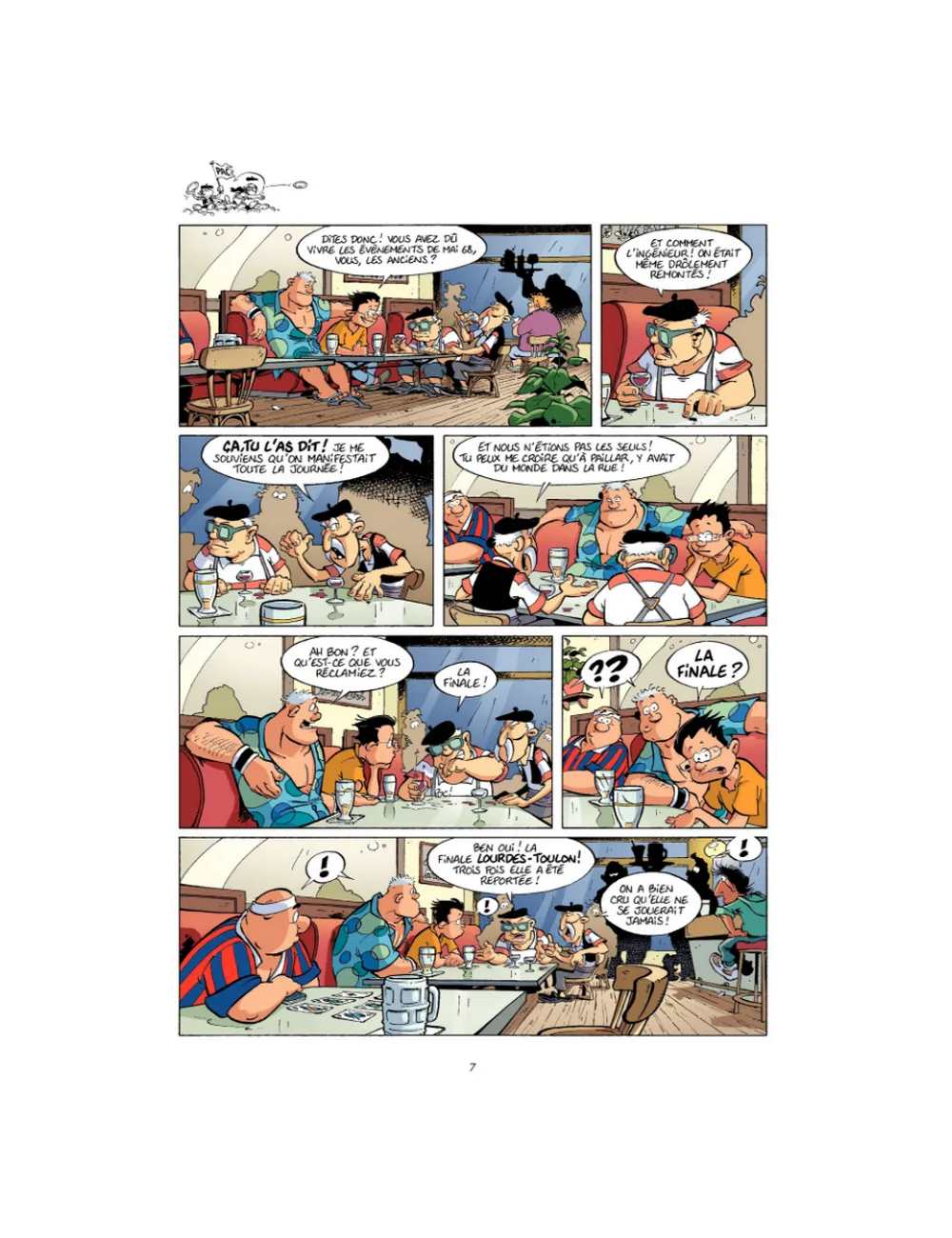 BD Les Rugbymen "Le résultat on s'en fout ! Il faut gagner !" Tome 7