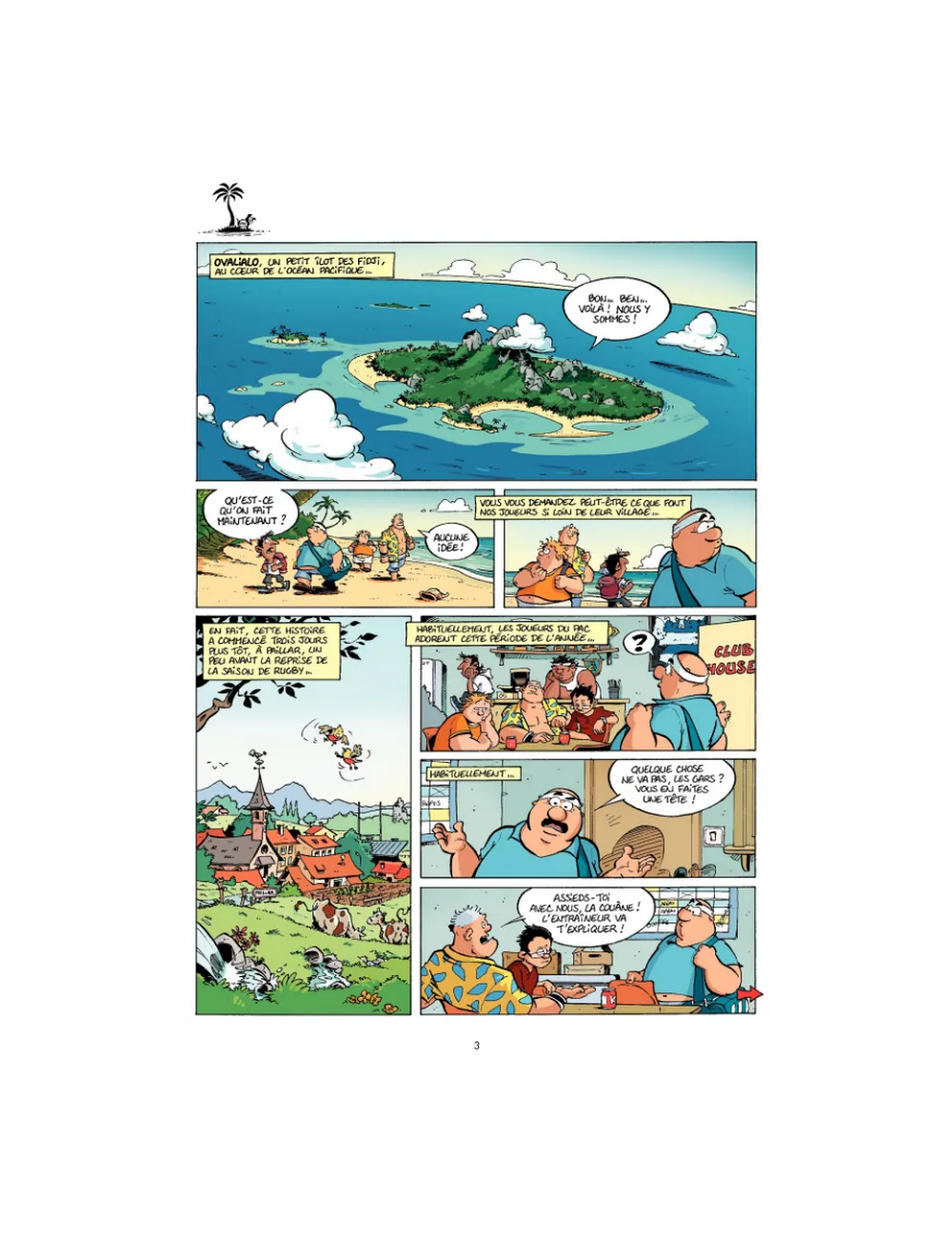 BD Les Rugbymen "Si on gagne, c'est le gâteau sur la cerise !" Tome 9