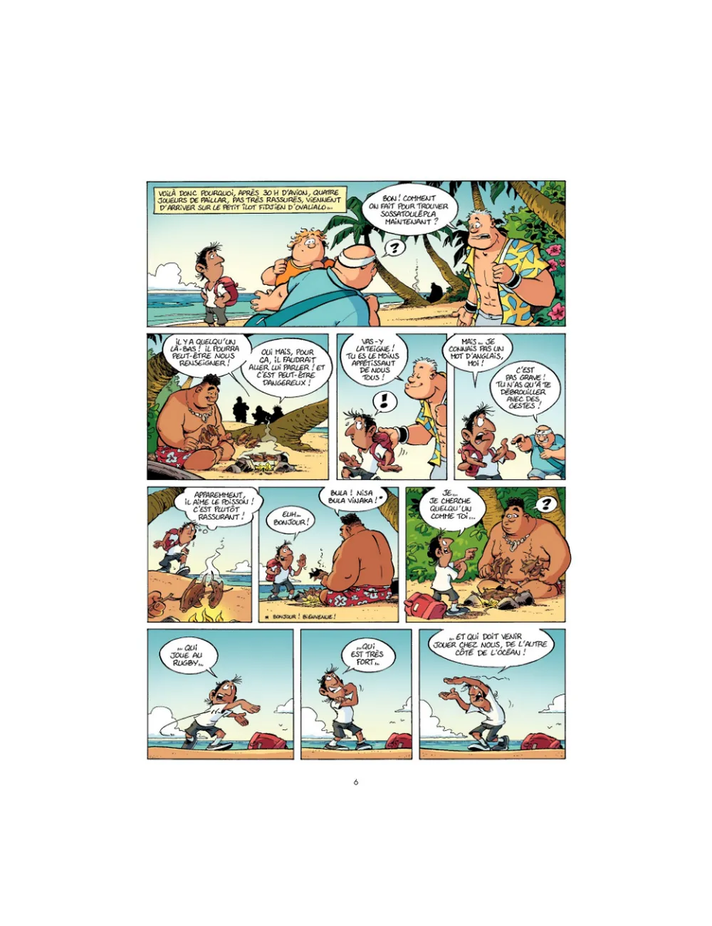 BD Les Rugbymen "Si on gagne, c'est le gâteau sur la cerise !" Tome 9