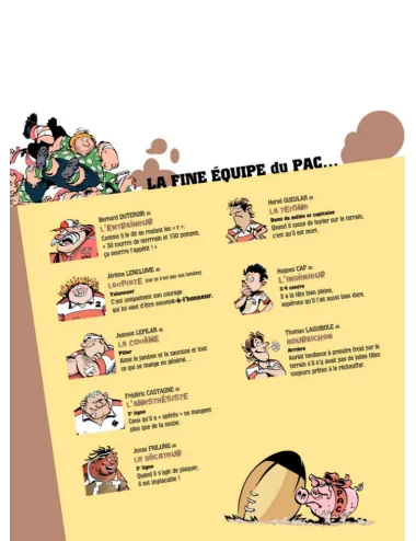 BD Les Rugbymen "Les gars, ensemble, on est un groupe électrogène !" Tome 10