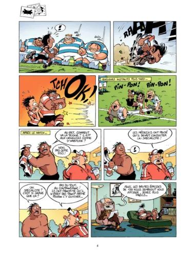 BD Les Rugbymen "Les gars, ensemble, on est un groupe électrogène !" Tome 10