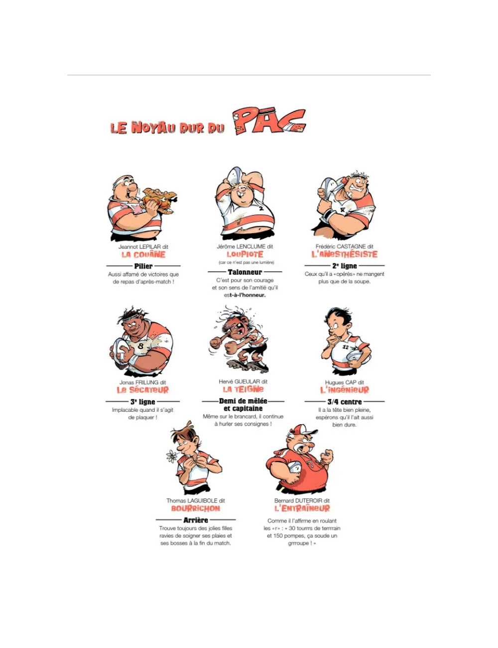 BD Les Rugbymen "Aujourd'hui, on laisse le cerveau au vestiaire !" Tome 12