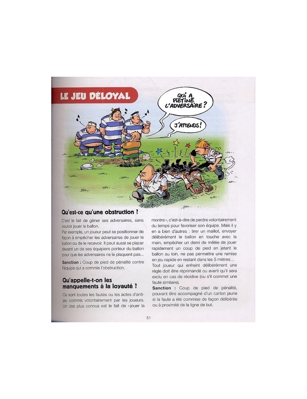 BD Les Rugbymen "Le Rugby et ses Règles"