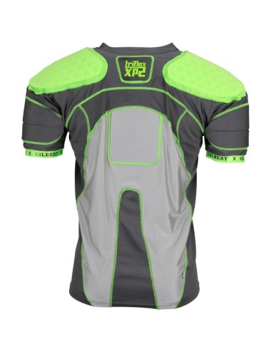 Epauliere rugby Triflex XP2 Gilbert gris jaune argent