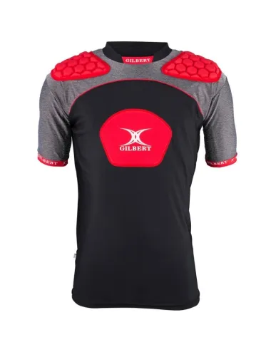 Epauliere rugby Atomic V3 Gilbert noir rouge
