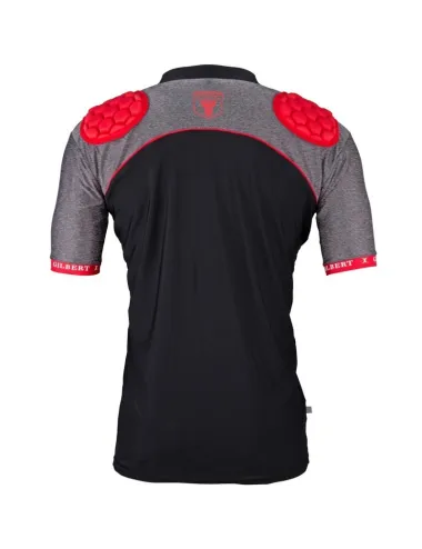 Epauliere rugby Atomic V3 Gilbert noir rouge