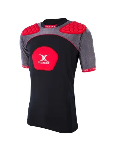 Epauliere rugby Atomic V3 Gilbert noir rouge