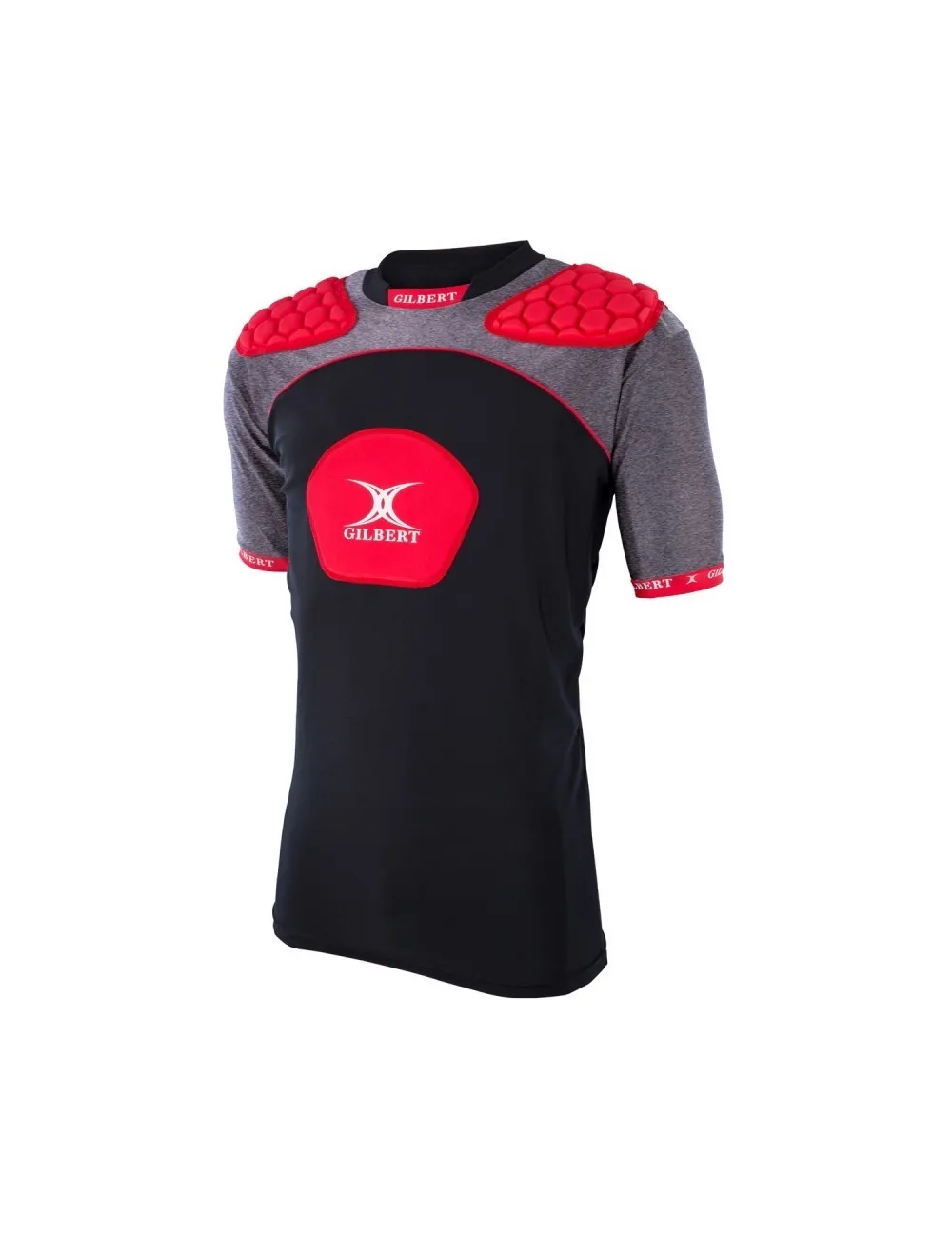 Epauliere rugby Atomic V3 Gilbert noir rouge