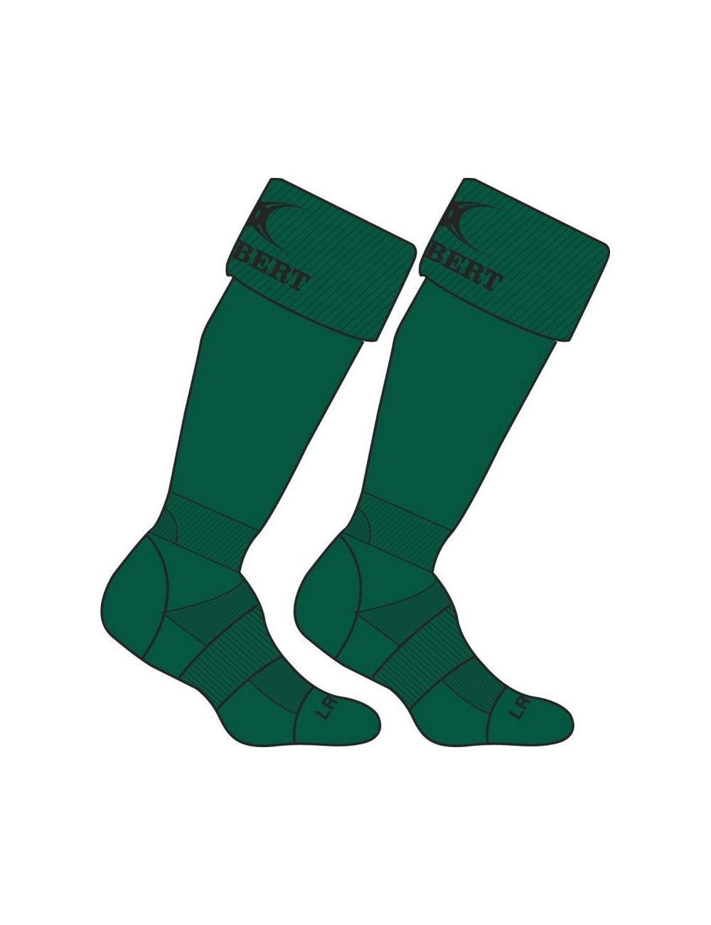 Chaussette rugby Kryten II Gilbert vert