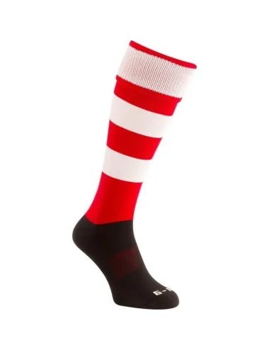 Chaussette rugby Hooped Canterbury rouge blanc