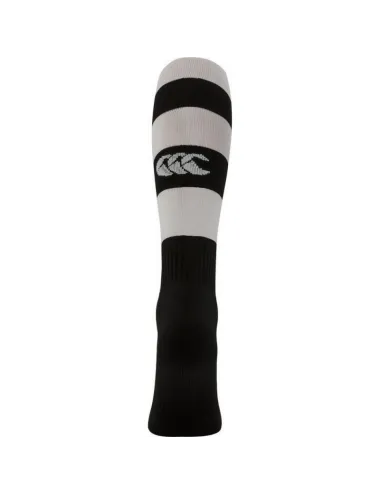 Chaussette rugby Hooped Canterbury noir blanc