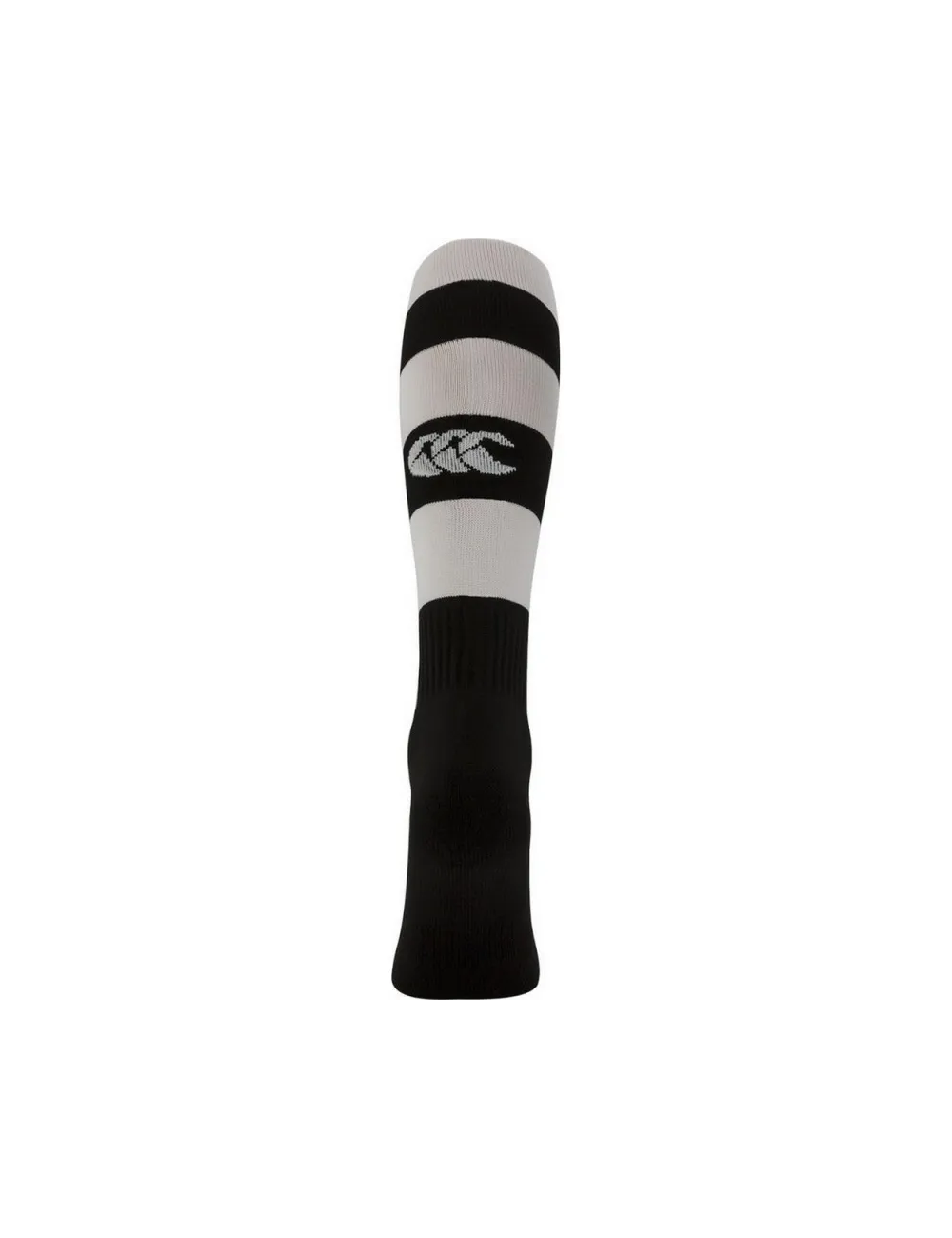 Chaussette rugby Hooped Canterbury noir blanc
