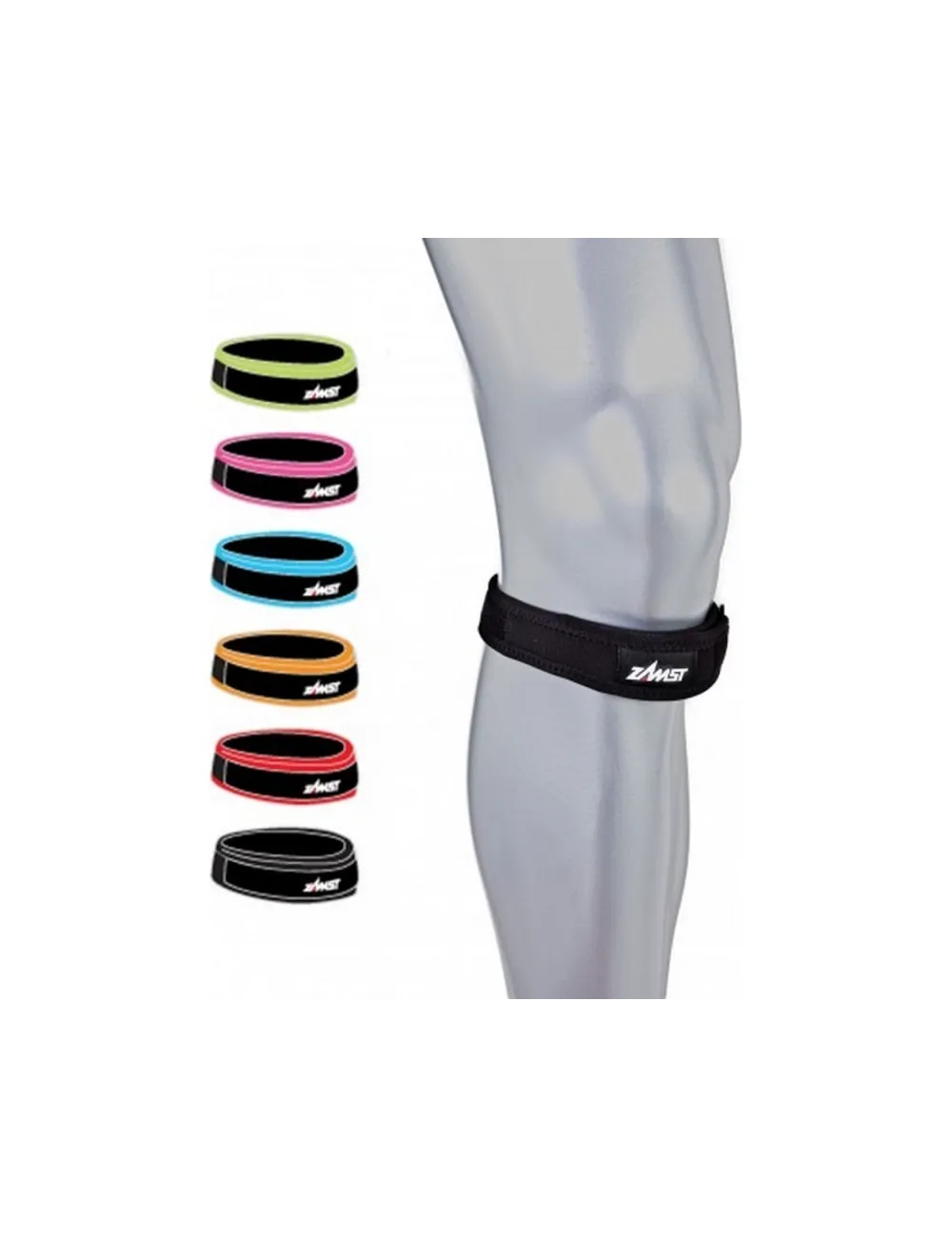 Support JK de Compression du Tendon Rotulien Zamst noir