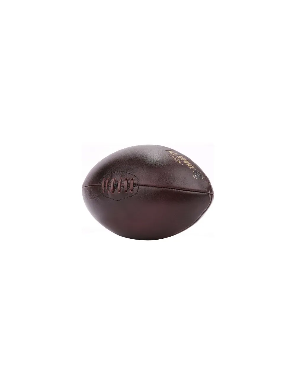 Mini ballon rugby Cuir 4 Panneaux All Sport Vintage marron foncé